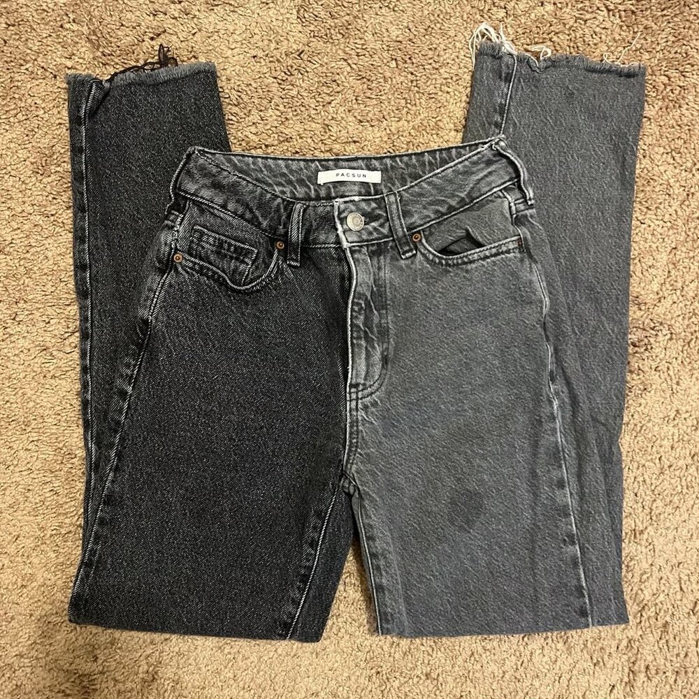 Pacsun Two Tone Mom Jean